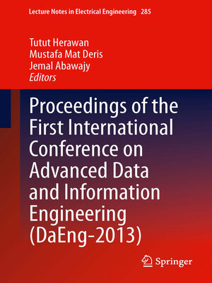 cover image of Proceedings of the First International Conference on Advanced Data and Information Engineering (DaEng-2013)